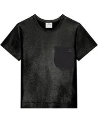 Courreges - Pocket-Detail Vinyl T-Shirt - Lyst