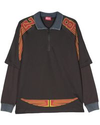 DIESEL - T-mesher Logo-print Polo Shirt - Lyst