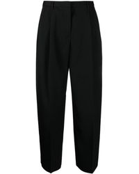 Jil Sander - Pleated Cotton-wool Tailored Trousers - Lyst