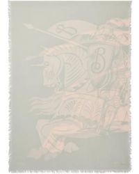 Burberry - EKD Schal aus Wolle - Lyst