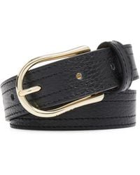 Lancel - Grained Leather Belt - Lyst