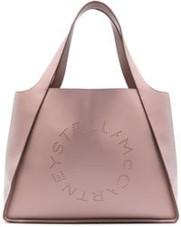 Stella McCartney - Logo Studded Alter Mat Handtasche - Lyst