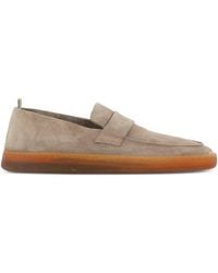 Officine Creative - Herbie Suede Strap-detail Loafers - Lyst