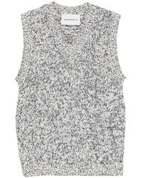 Amaranto - Canotta Con Effetto Mélange - Lyst