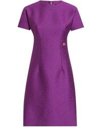 Dolce & Gabbana - Virgin Wool-Blend Mini Dress - Lyst