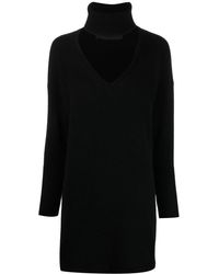 FEDERICA TOSI - Ribbed-knit Long-sleeve Dress - Lyst