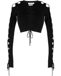 Monse - Lace-Up Detail Cropped Jumper - Lyst