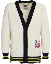 Marni - Logo-Patch Knitted Cardigan - Lyst