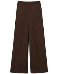 Twinset - Matte Satin Wide Leg Trousers - Lyst