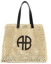 Anine Bing - Sand Toned Large Rio Interwoven Tote Bag - Lyst