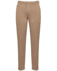 Devore - Pleated Turned-Up Trousers - Lyst
