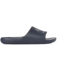 ARMANI EXCHANGE - Logo-Print Slides - Lyst