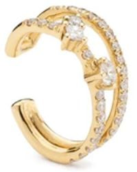 We by WHITEbIRD - 18Kt Aurore Double Diamond Ear Cuff - Lyst