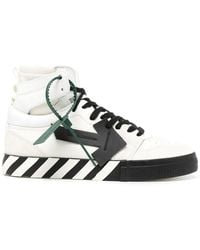 Off-White c/o Virgil Abloh - High-top Vulcanized Leather Sneaker - Lyst