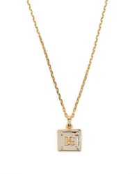 Heren Sieraden voor voor Kettingen voor Dolce & Gabbana Halsketting Met Verfraaid Kruis in het Metallic voor heren 