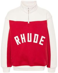 Rhude - Contrast Varsity Cotton Sweatshirt - Lyst
