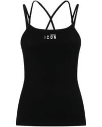 DSquared² - Tanktop Met Gekruiste Bandjes - Lyst