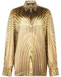 Roberto Cavalli - Ray Of-Print Silk Shirt - Lyst