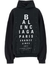 Balenciaga - Oversized Gewaschener Schwarzer Strickpullover - Lyst
