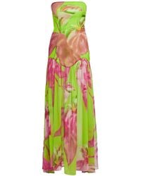 retroféte - Marisol Floral-print Silk Maxi Dress - Lyst