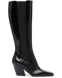 Prada - Stiefel Mit Blockabsatz - Lyst