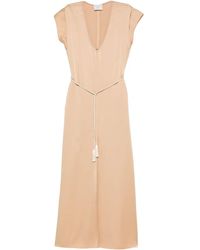 forte_forte - Abito Kaftano Shiny Envers Satin - Lyst