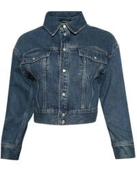 Wardrobe NYC - Veste Boutonnée À Coupe Crop - Lyst