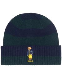 Polo Ralph Lauren - Rugby Stripe Bear Beanie - Lyst