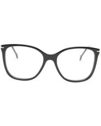 Carolina Herrera - Cat-Eye-Brille Mit Logo-Schild - Lyst