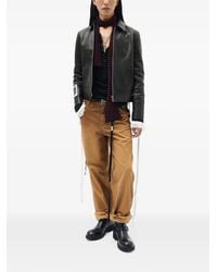 Ann Demeulemeester - Osa Striped Crepe-Knit Scarf - Lyst