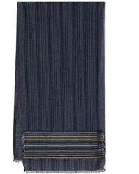 Paul Smith - Striped Cotton-blend Scarf - Lyst
