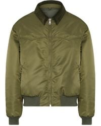 Maison Margiela - Bomber Jacket With Velvet And Corduroy Collar - Lyst