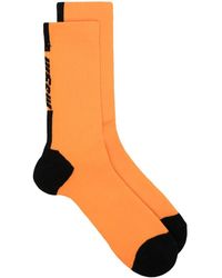 MSGM Gestrickte Intarsien-Socken - Orange