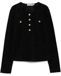 B+ AB - Top Con Collo Serafino - Lyst
