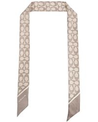 COACH - Seidenschal Mit Print - Lyst