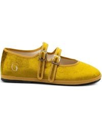 Gondolina - Nina Mary Jane Double-Lace Ballet Flats - Lyst