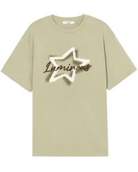B+ AB - Star-appliquéd Cotton T-shirt - Lyst