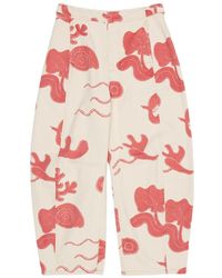 Bimba Y Lola - Barrel Graphic-Print Trousers - Lyst