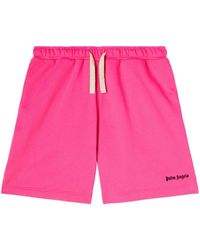 Palm Angels - Pantalones cortos de chándal con logo bordado - Lyst