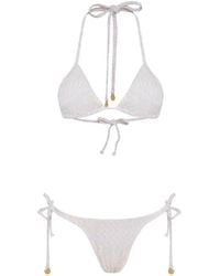 Amir Slama - X Jade Picon Tie Textured Bikini - Lyst