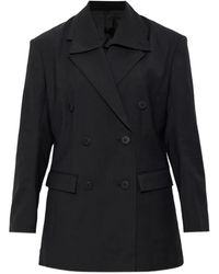 Issey Miyake - Double-Breasted Blazer - Lyst