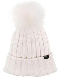 Woolrich - Bonnet En Maille À Patch Logo - Lyst