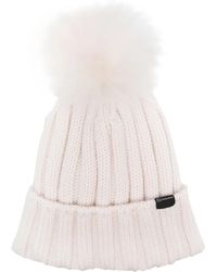 Woolrich - Bonnet En Maille À Patch Logo - Lyst