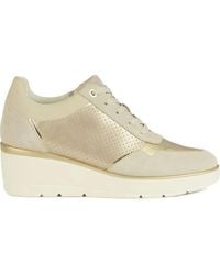 Geox - Ilde Wedge Perforated Sneakers - Lyst