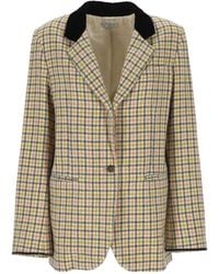 forte_forte - Check-Pattern Blazer - Lyst