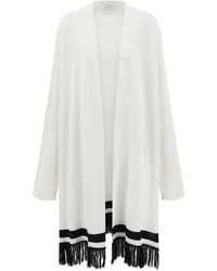 Ferragamo - Fringe-Detailed Cardigan - Lyst