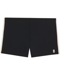 Saint Laurent - Stripe Swim Shorts - Lyst