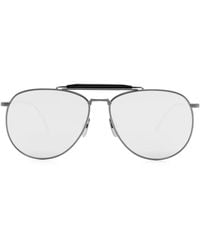 Thom Browne - Pilot-Frame Mirrored Sunglasses - Lyst