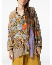 Anntian - Floral-Print Silk Shirt - Lyst