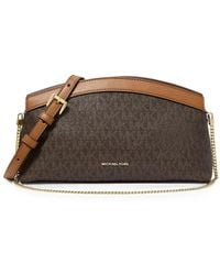 MICHAEL Michael Kors - Athena Small Signature Logo Convertible Clutch - Lyst
